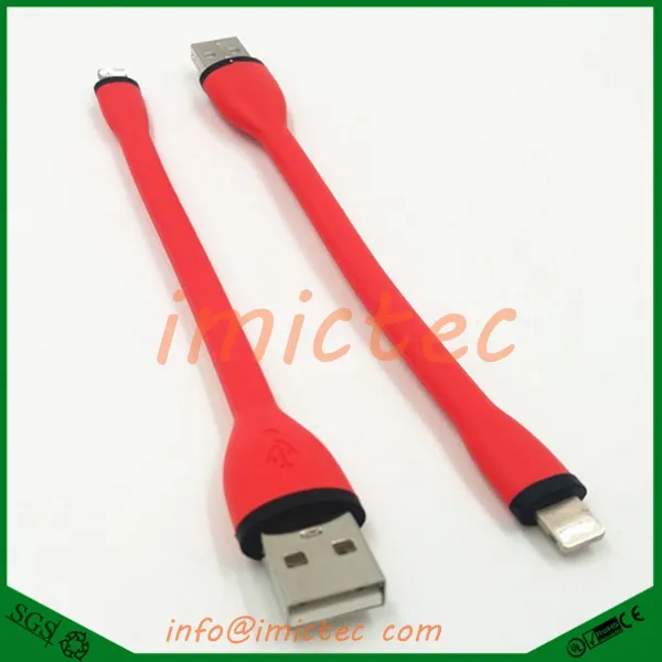2018 di vendita caldo di alta qualità cavo del caricatore USB Portatile per Apple l ightning di ricarica cavo corto per ipad iPhone X