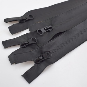 Meetee A1-2 60/70/80/100cm 5# Black Double-sided Invisible Tent <strong>Zipper</strong> for Outdoor Sports Double Tail Nylon <strong>Waterproof</strong> <strong>Zippers</strong> - Product Image 2