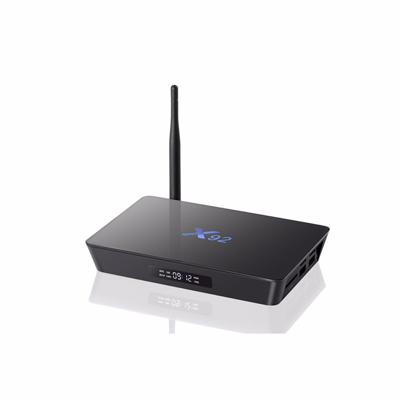 Android smart tv caja X92 con amlogic S912 procesador 2 GB RAM 16 GB ROM Bluetooth WIFI de banda Dual 1000 M