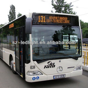 venta caliente de la fábrica de China y de color ámbar blanco exhibición llevada autobús - Product Image 1