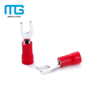 Mạ Thiếc Cách Điện Spade Fork Cáp Lug Thiết Bị Đầu Cuối Kết Nối Uốn Crimping Công Cụ Thiết Bị Đầu Cuối