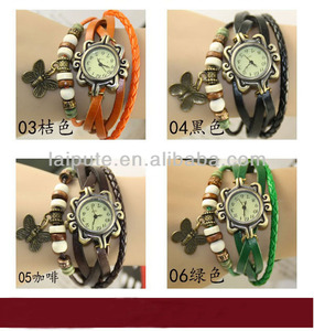 las mujeres de <span class=keywords><strong>la</strong></span> hoja pendientes de <span class=keywords><strong>la</strong></span> vendimia del reloj relojes de señora con <span class=keywords><strong>la</strong></span> correa intercambiable - Product Image 5