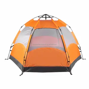 Six Corners 5 to 8 Person Automatic Tents Sunshade Summer Camping Tent Garden Fishing Beach Picnic Rainproof Shelter Tent