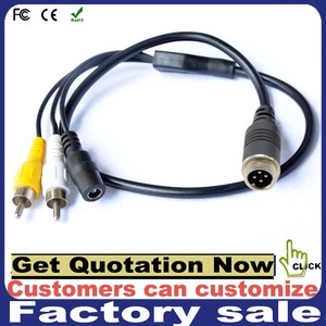 4pin Cable de conexión 4 pin entradas de video a <span class=keywords><strong>RCA</strong></span> BNC DC <span class=keywords><strong>adaptador</strong></span> - Product Image 1