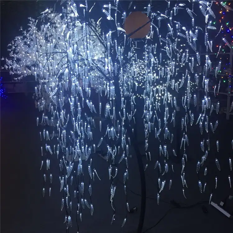 Las luces de Navidad a granel LED de las luces del árbol blanco cálido led árbol de sauce