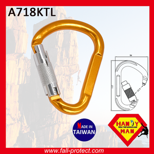 Outdoor Hook Fall Protect D Shaped Climbing Aluminum Alloy Carabiner - Product Image 5
