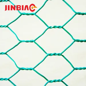 Malla de alambre Hexagonal de hierro galvanizado, alambre de hierro galvanizado, recubierto de PVC o Electro galvanizado, BWG14 ~ BG27