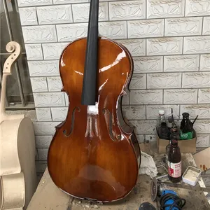 high end handmade solidwood natural flame cello 4/4