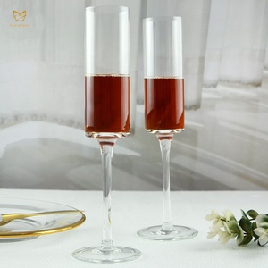 6 oz Straight <strong>Champagne</strong> Flute Crystal Glass Wedding <strong>Champagne</strong> Cylinder Glasses <strong>Champagne</strong> <strong>Coupes</strong> - Product Image 2