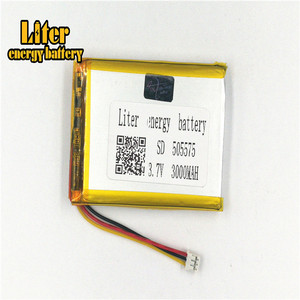 Socket 2.0-3 P 3.7 V 505575 3000 mah lipo battery Rechargeable solar li ion polymer lithium battery with PCM - Product Image 2