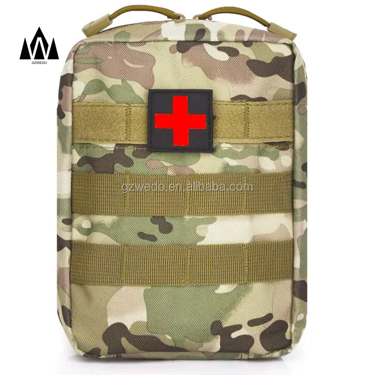 กระเป๋าใส่ปฐมพยาบาล MOLLE EMT,กระเป๋าขนาดเล็กลายทหารชุด IFAK กระเป๋าเปล่าขนาดกะทัดรัด