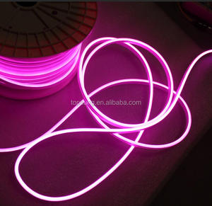 Bande lumineuse led au néon avec fil, 6x12mm, <span class=keywords><strong>220v</strong></span>, couleur rose, décoration pour mariage - Product Image 2