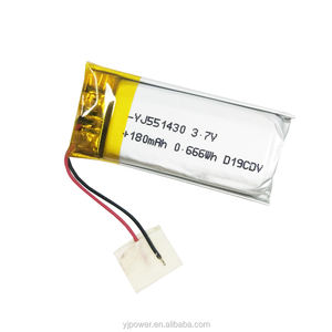 YJ 그룹 스마트 홈 ROHS 인증 리튬 폴리머 배터리 <span class=keywords><strong>551430</strong></span> 180mAh 3.7V G3J PCB 장착 (미용 마사지기용) - Product Image 5
