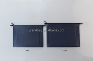 กระเป๋าใส่เอกสารธุรกิจหนัง PU <span class=keywords><strong>A4</strong></span>สำนักงานหนังแท้เรียบแบนขนาด13 "15" กระเป๋าคลัทช์มีซิปสำหรับ MacBook <span class=keywords><strong>Pro</strong></span> - Product Image 4