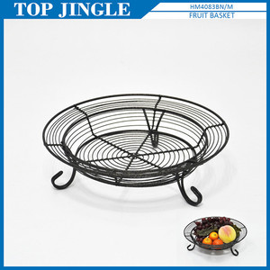 Sophisticated design wire <b>table</b> round food <b>basket</b> - Product Image 2