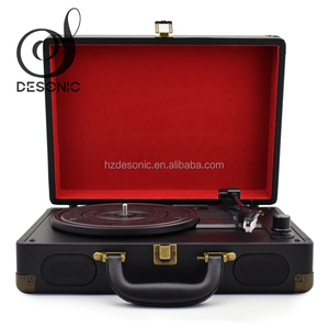 Винтажный чемодан <span class=keywords><strong>jyk</strong></span> проигрыватель Виниловый проигрыватель граммофон с 3 скорости фонограф - Product Image 1