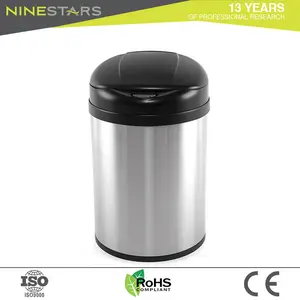 Ninestars круглая форма мультфильм большой мобильный контейнер для мусора