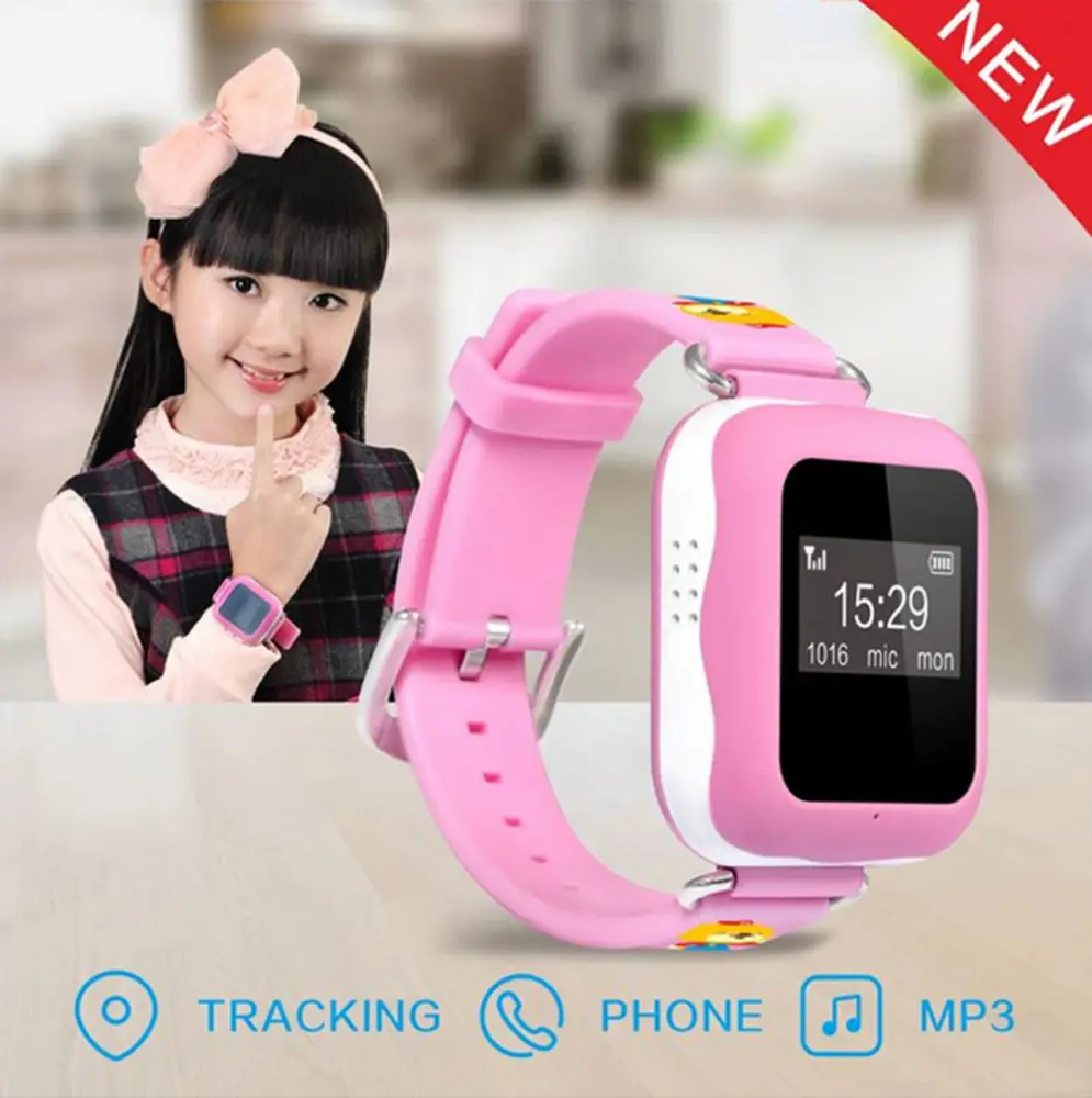 cdma gps tracker smart watch 2016 resistente al agua Mini MP3 Smart Watch para niño