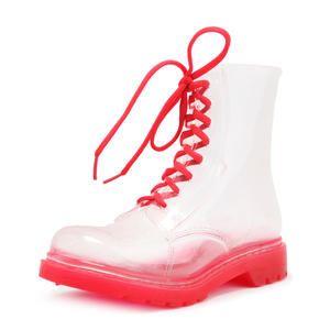 <strong>Women</strong> <strong>Ankle</strong> Elastic Rain <strong>Boots</strong>, PVC <strong>Wellington</strong> <strong>Boots</strong>, Transparent Rain <strong>Boots</strong> - Product Image 1