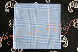 Para Hombre de algodón azul cielo <span class=keywords><strong>serie</strong></span> pañuelo de bolsillo cuadrado - Product Image 5