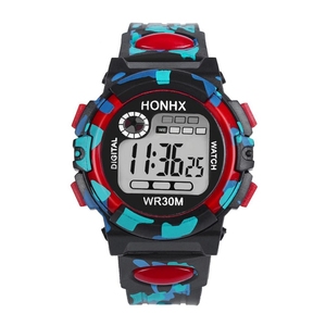 <span class=keywords><strong>Reloj</strong></span> Deportivo Electrónico Multifunción de Camuflaje <span class=keywords><strong>HONHX</strong></span> para Niños y Niñas - Product Image 5