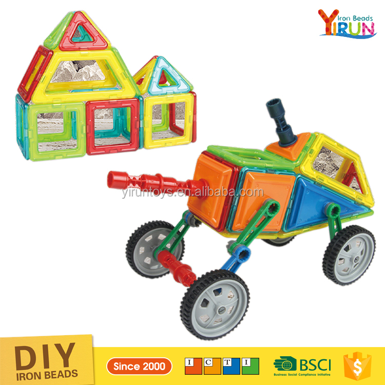 JM031814B игрушки для детей 2018 Высокое качество оптовая продажа пластиковых магнитных блоков комплекты