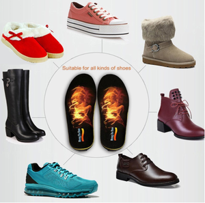 Cadeau de Noël chaud Rechargeable noir et rouge électrique thermique infrarouge lointain semelles chauffantes pour chaussures Logo motif chaussettes - Product Image 6
