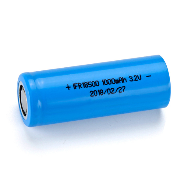 Power Tool Use Cylindrical Lifepo4 Battery Cell 3.2V 1000Mah 1500mAh IFR 18500FE Lithium Phosphate Battery