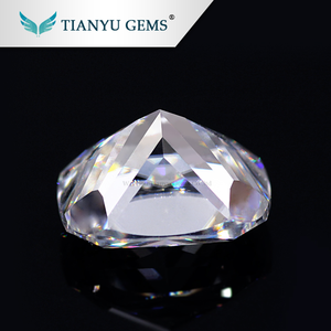 Vicino incolore bianco moissanite DEF <span class=keywords><strong>colore</strong></span> 8*10 lungo cuscino di moissanite allentati stones per monili che fanno - Product Image 4