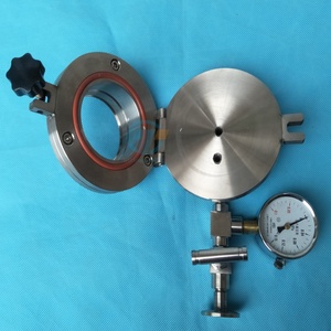 Ống lò sử dụng bản lề Loại chân không niêm phong lắp ráp mặt bích với kf25 cổng chân không & 1/4 "Thermocouple feedthrough - Product Image 1