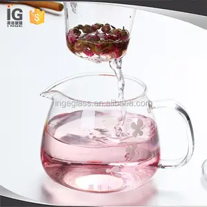 De vidrio Infusor de té tetera conjunto con filtro y tapa