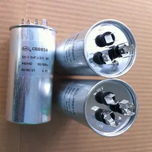 Condensador de película 7.5mf 12mf 10mf 15mf 17mf 20mf 25uf 30uf cbb65 ac Condensador de película