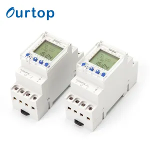 OURTOP 220-240VAC 50/60Hz Six Language Digital Programmable Electric Time Switch