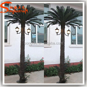 Barato led palmera cocotera luz led exterior solar luces del árbol decorativo árboles - Product Image 3