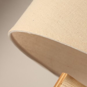 Gỗ Hiện Đại Sàn Thường Vụ Đèn Vải Chụp Đèn Dây Gỗ <span class=keywords><strong>Tripod</strong></span> Cơ Sở Đèn Sàn - Product Image 4