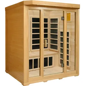 New product Canada hemlock 3 person infrared used saunas for sale