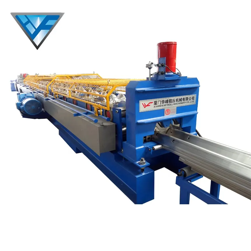 Thép Tấm Đường Cao Tốc Guard Rail Roll Forming Machine Crash Barrier Máy Uốn Cong Thép W Beam Wave Đường Cao Tốc Guardrail Máy