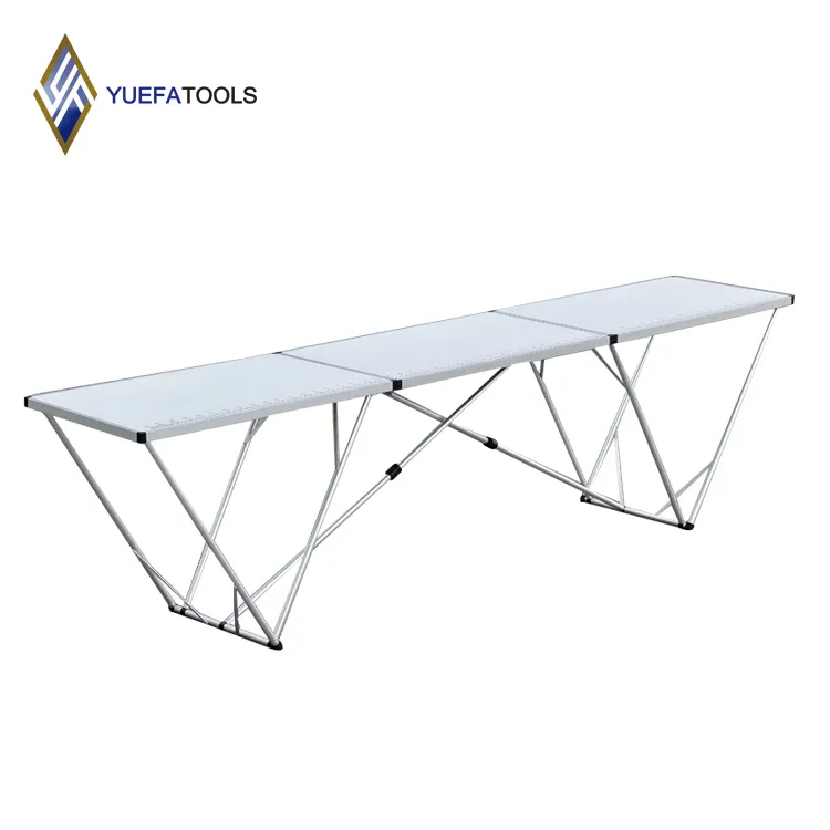 3M 3 sections wallpaper folding table MDF pasting table with aluminum frame