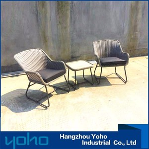 2017 al aire libre <span class=keywords><strong>Bistro</strong></span> SET/muebles café rattan <span class=keywords><strong>Bistro</strong></span> acero mesa con sillas - Product Image 3