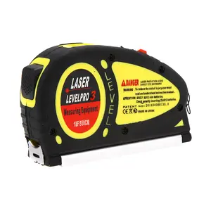 LV-05 8FT 5.5m Measuring Tape Laser Level Pro3 Measuring Equipment mit 2 Way Level Bubbles und Laser Power On/Off nivel laser