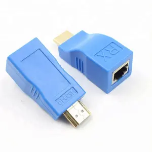 HDMI RJ45 Сетевой удлинитель 30 м HDMI к RJ45 кабель преобразователя Splitter ретранслятор Cat 5e Cat 6 1080 P для HDTV PS3 STB