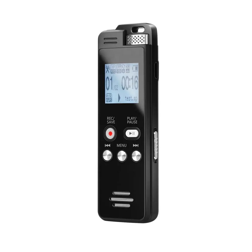 Aomago 16GB Memory PCM 1536kbps Recording Quality Digital Voice Activated Recorder with MP3 Music Playback