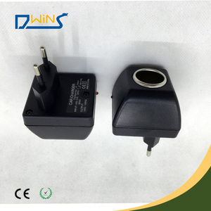 Alibaba ee.uu. enchufe de la ue cargador de coche 12 v 0.5a dc 12 v a ac 220 v adaptador de corriente para automóvil - Product Image 1