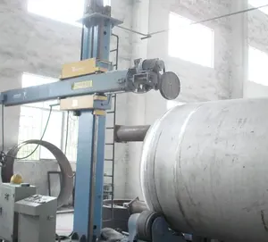 Stainless steel pipe polishing head machine