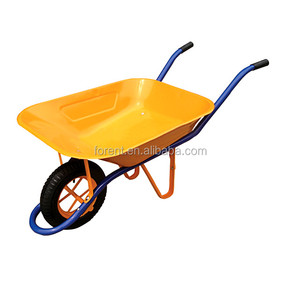 Heavy Duty PU carriola in metallo solido costruzione fattoria pneumatica uso carriola modello WB6400 con ruote solide - Product Image 2