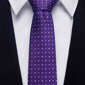 Custom Pattern 100% Silk Woven <strong>Purple</strong> Polka Dot Neck <strong>Ties</strong> for Mens Accessories - Product Image 2