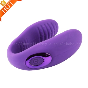 Ücretsiz özel kutu-U tasarım titreşimli prostat masaj çift yetişkin C şekli AV şarj edilebilir yapay penis vibratör seks oyuncakları - Product Image 5