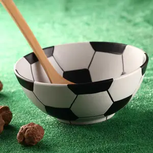 Ciotola in ceramica di calcio, pallone da calcio, calcio ciotola - Product Image 1