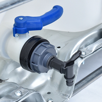 Raccord rapide PP DN50, sortie femelle 2 pouces, raccord BSP 1/2" 3/4" 1", adaptateur de vanne de connexion rapide pour réservoir IBC