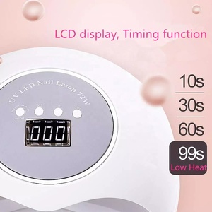 Sèche-ongles à deux mains, grand espace, professionnel, 72W, photothérapie, sèche-ongles électrique à gel <span class=keywords><strong>UV</strong></span> LED, <span class=keywords><strong>lampe</strong></span> à ongles, <span class=keywords><strong>machine</strong></span> de manucure de salon - Product Image 2